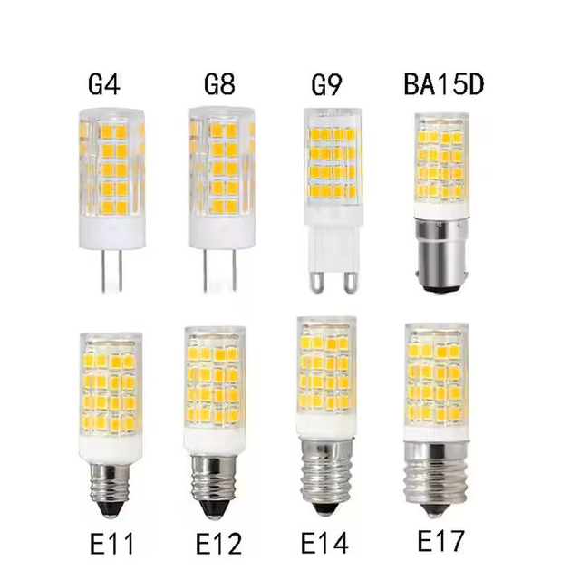 LED Corn Bulb AC220V G9 9W 3000K Ceramic COB Energy Saving Light SMD2835 for Home Chandelier Lighting