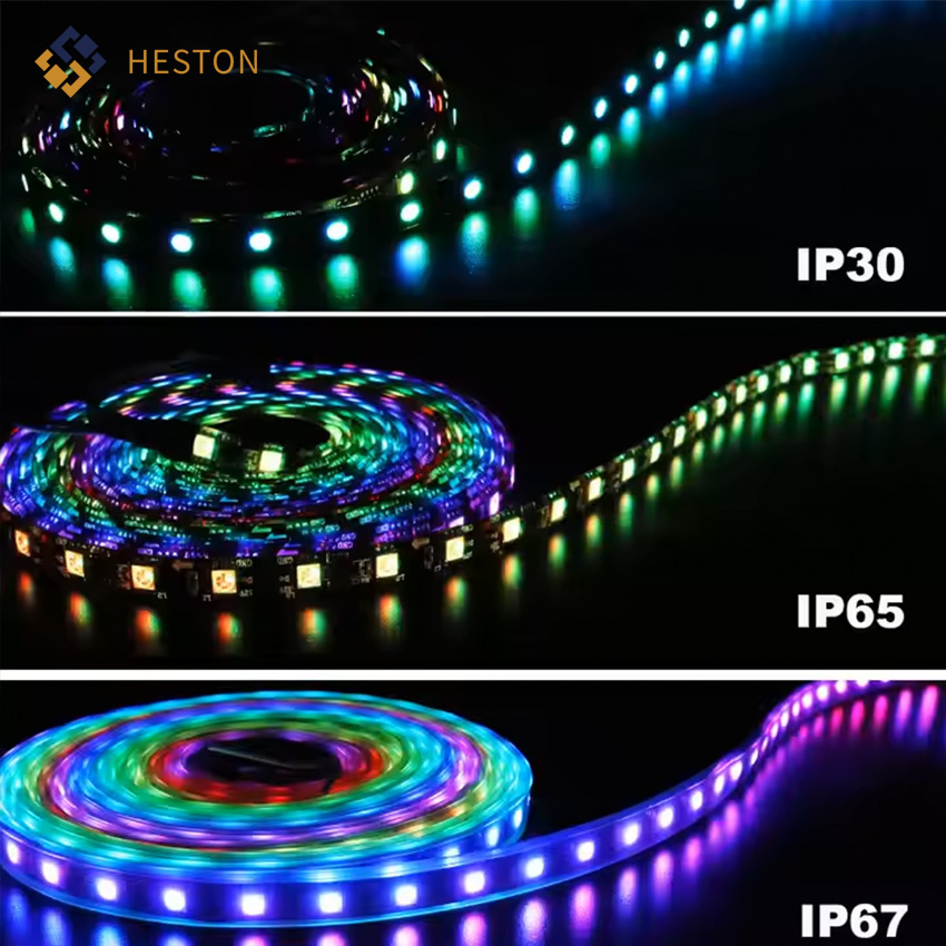 Genuine Smart Programmable Addressable 10mm IP65 144LEDs/M 12V Ws2815 SMD5050 IC RGB LED Pixel Strip Light Lamp