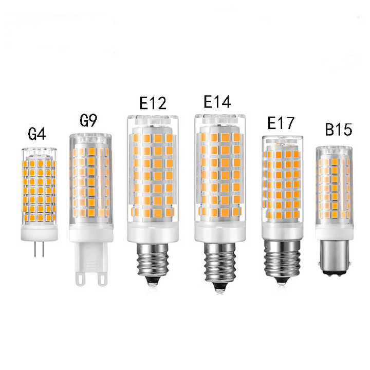 LED Corn Bulb AC220V G9 9W 3000K Ceramic COB Energy Saving Light SMD2835 for Home Chandelier Lighting