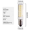 LED Corn Bulb AC220V E14 7W 6000K Ceramic COB Energy Saving Light SMD2835 for Home Chandelier Lamp Lighting